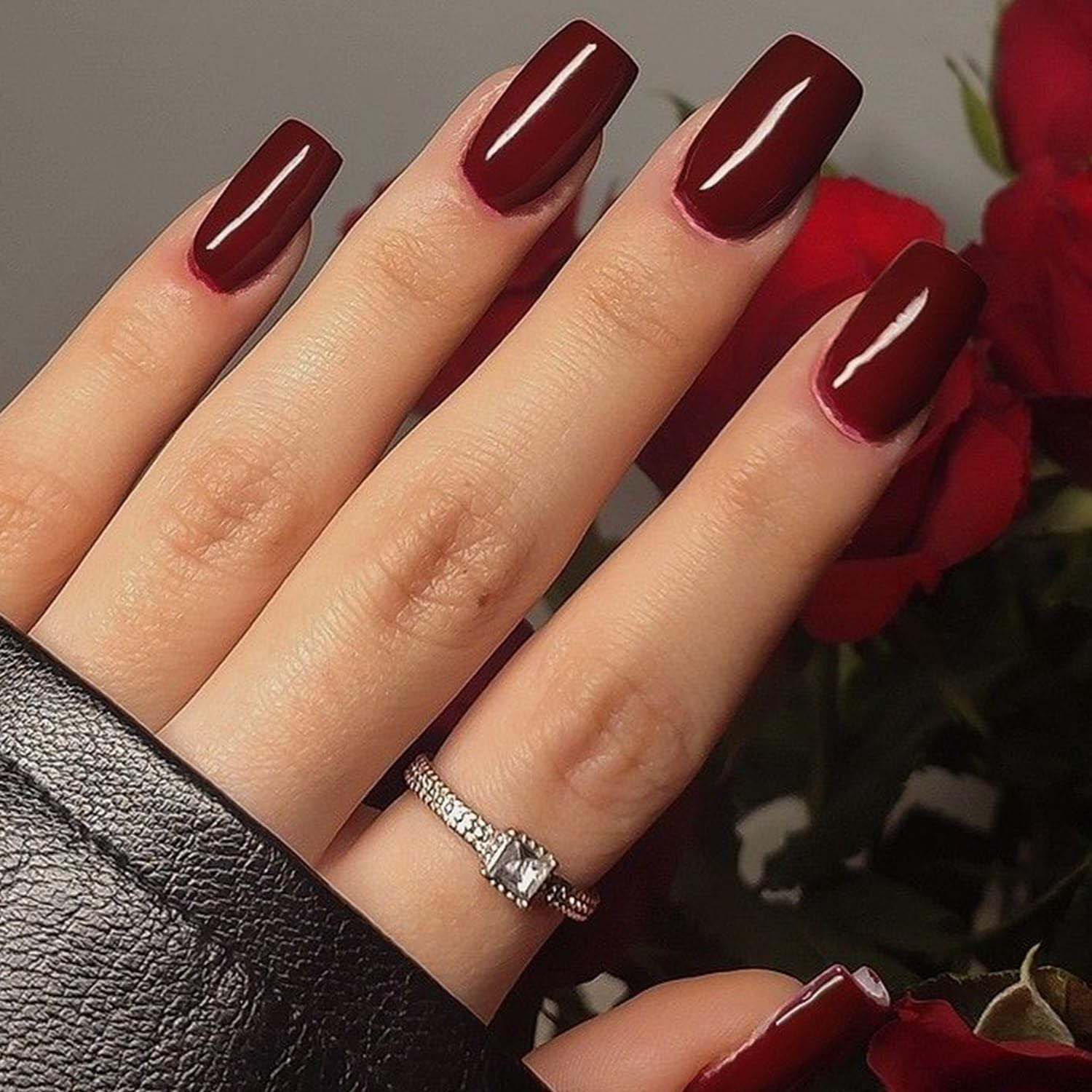 Rubrum Handmade gelata mollis gel fake clavus