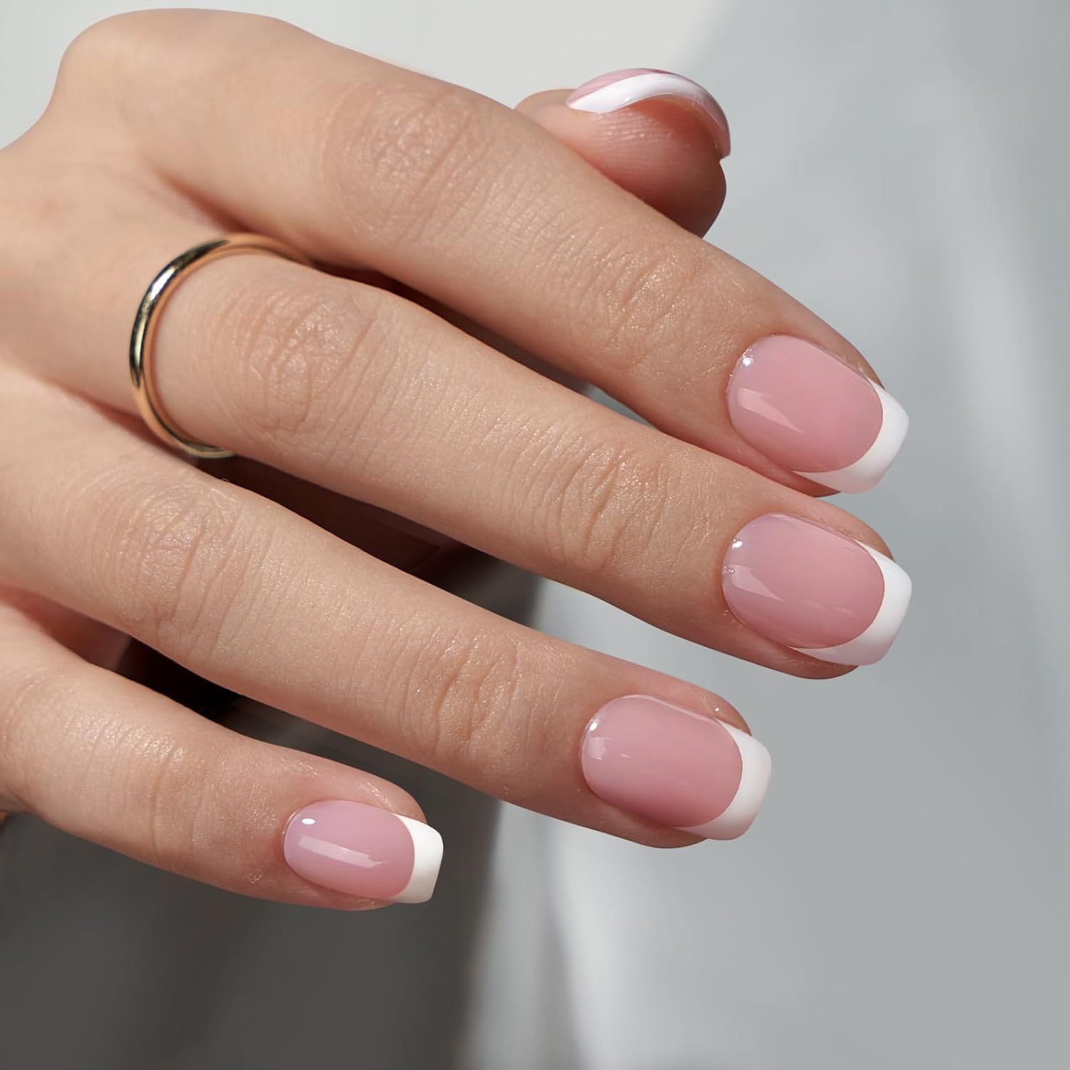 Pink Extra Short Quadratum Figura clavus Tips